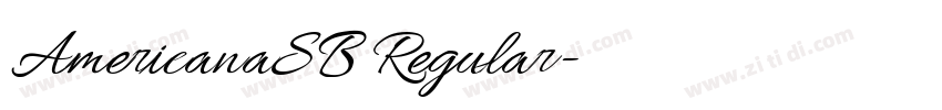 AmericanaSB Regular字体转换 AmericanaSB Regular字体转换